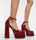 Versace - Medusa Aevitas patent leather platform pumps