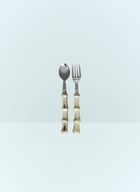 Les-Ottomans Set Of Five Bamboo Cutlery