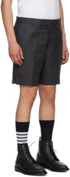 Thom Browne Gray Sack Mini Shorts