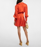 Zimmermann - Wrap silk satin minidress