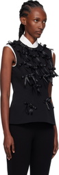 AO Yes Black Ribbon Tie Thurman Top