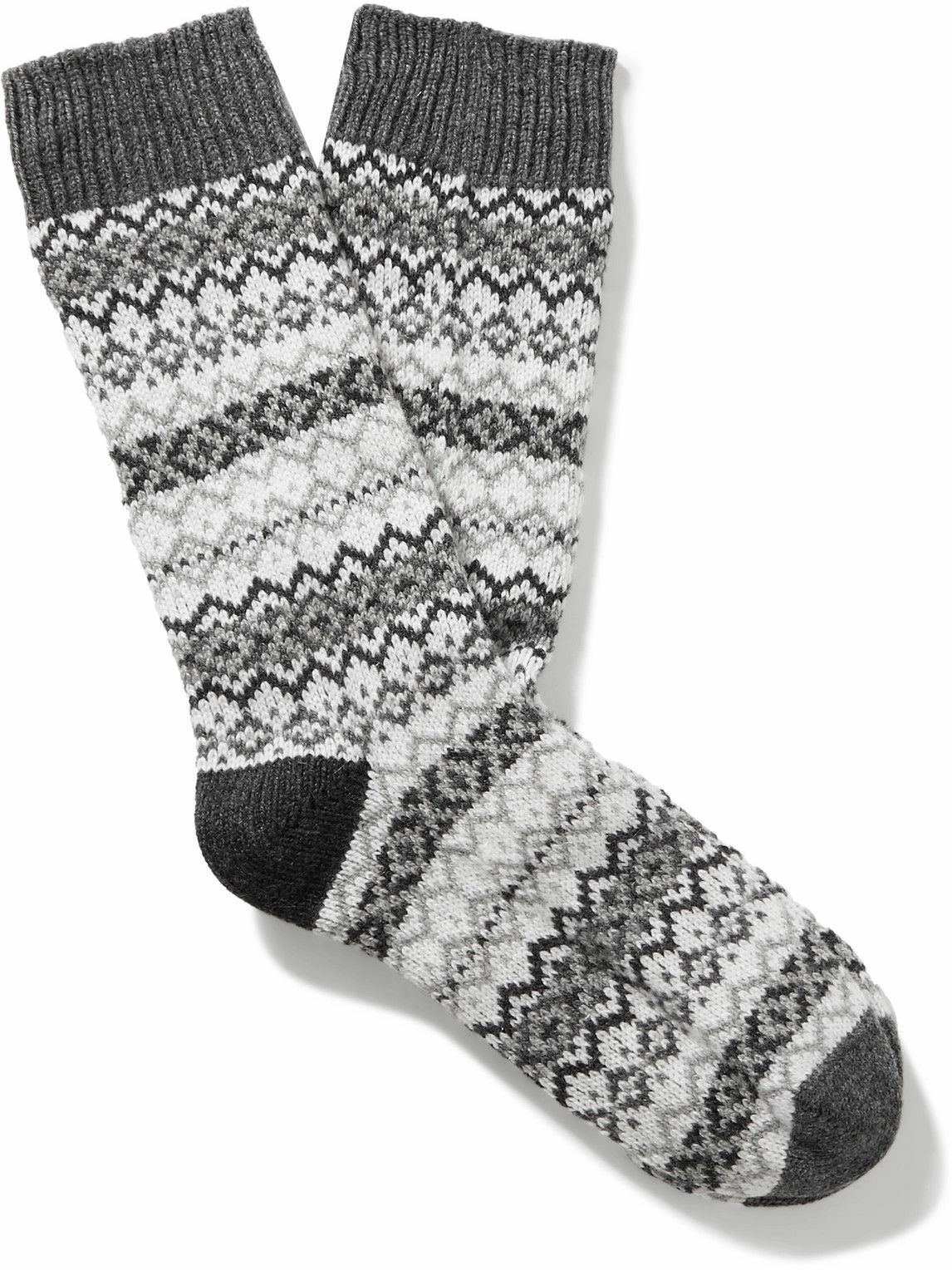 Johnstons of Elgin Fair Isle CashmereBlend Socks Johnstons of Elgin