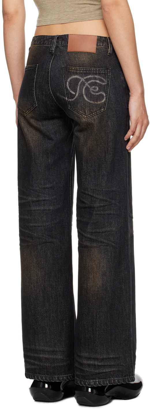 Fax Copy Express Black Dirty Wash Jeans