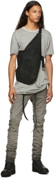 Boris Bidjan Saberi Grey Garment-Dyed One-Piece T-Shirt