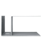 ferm LIVING Lager Bedside Table in Aluminium 
