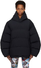 Balenciaga Black Pullover Puffer Coat