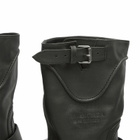 Balenciaga Men's Venom Leather Boots in Black/Silver