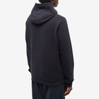 Stone Island Men's Snap Neck Popover Hoodie in Navy Blue