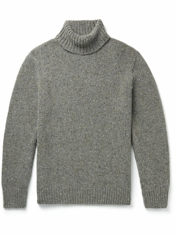 Photo: Universal Works - Wool-Blend Rollneck Sweater - Gray