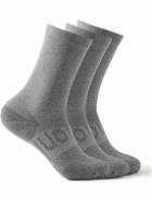 Lululemon - Three-Pack Power Stride PerformaHeel™ Socks - Gray