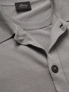 Brioni - Convertible-Collar Layered Cotton Shirt - Gray