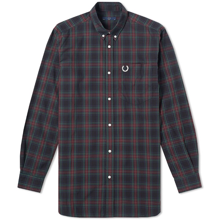 Photo: Fred Perry Laurel Overdyed Button Down Tartan Shirt
