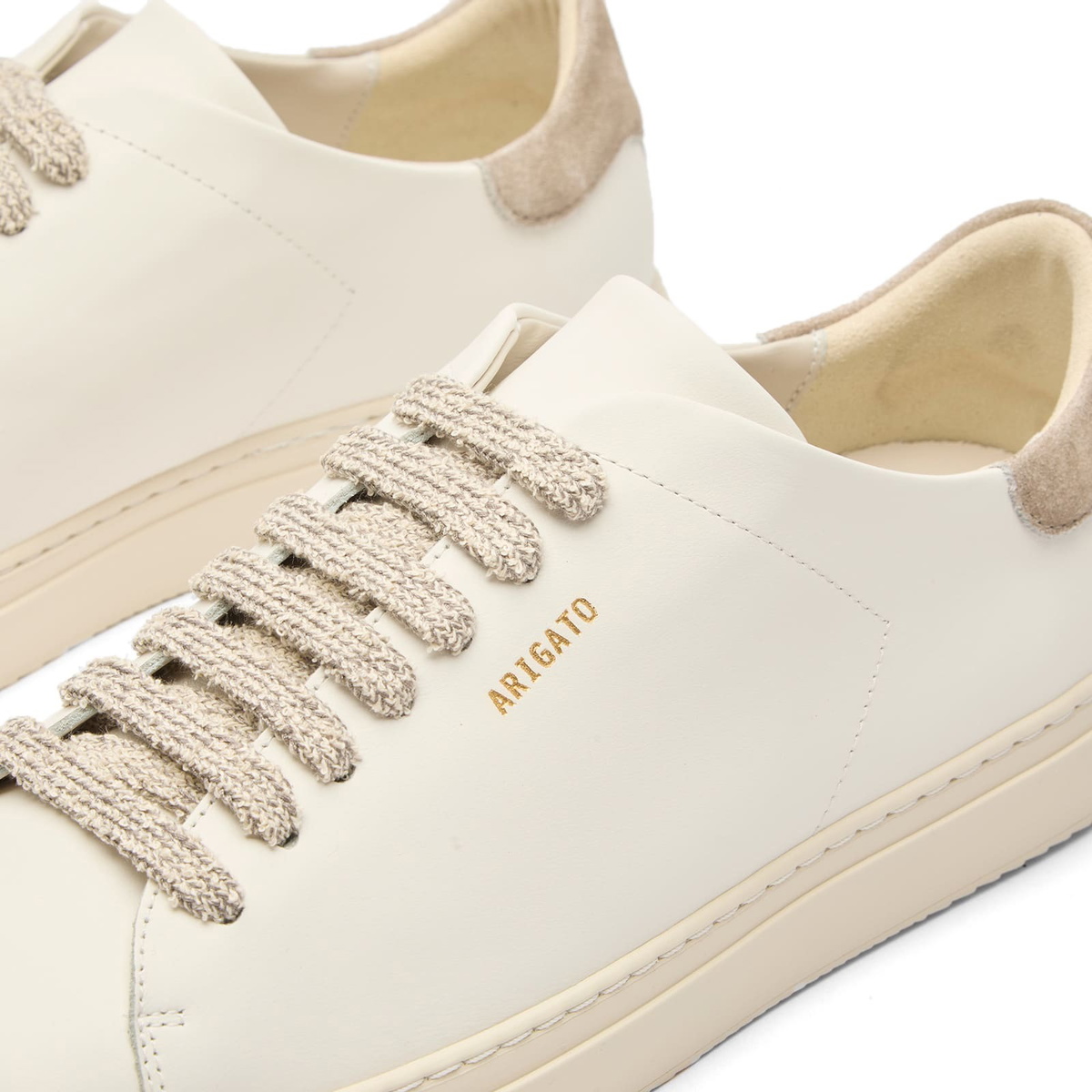 Axel Arigato Men's Clean 90 Sneaker in White/Light Brown