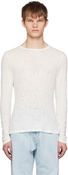 Our Legacy White Semi-Sheer Long Sleeve T-Shirt