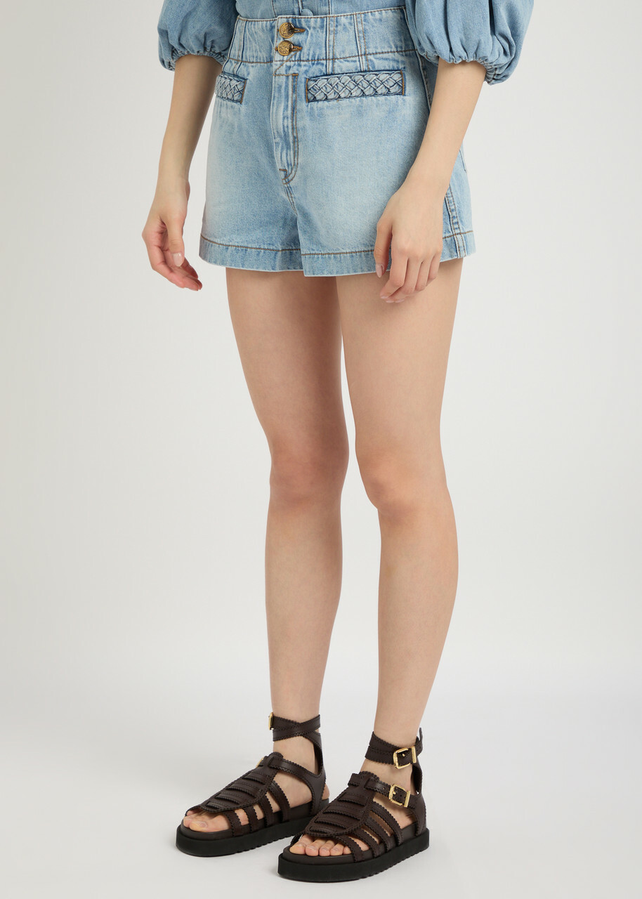 Zimmermann Lucky Denim Mini Dress Zimmermann