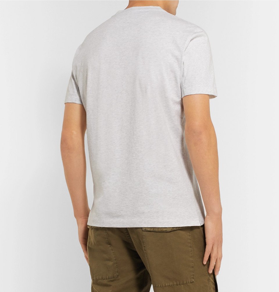 Brunello Cucinelli Gray Linen T-Shirt