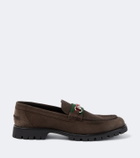 Gucci Horsebit suede loafers