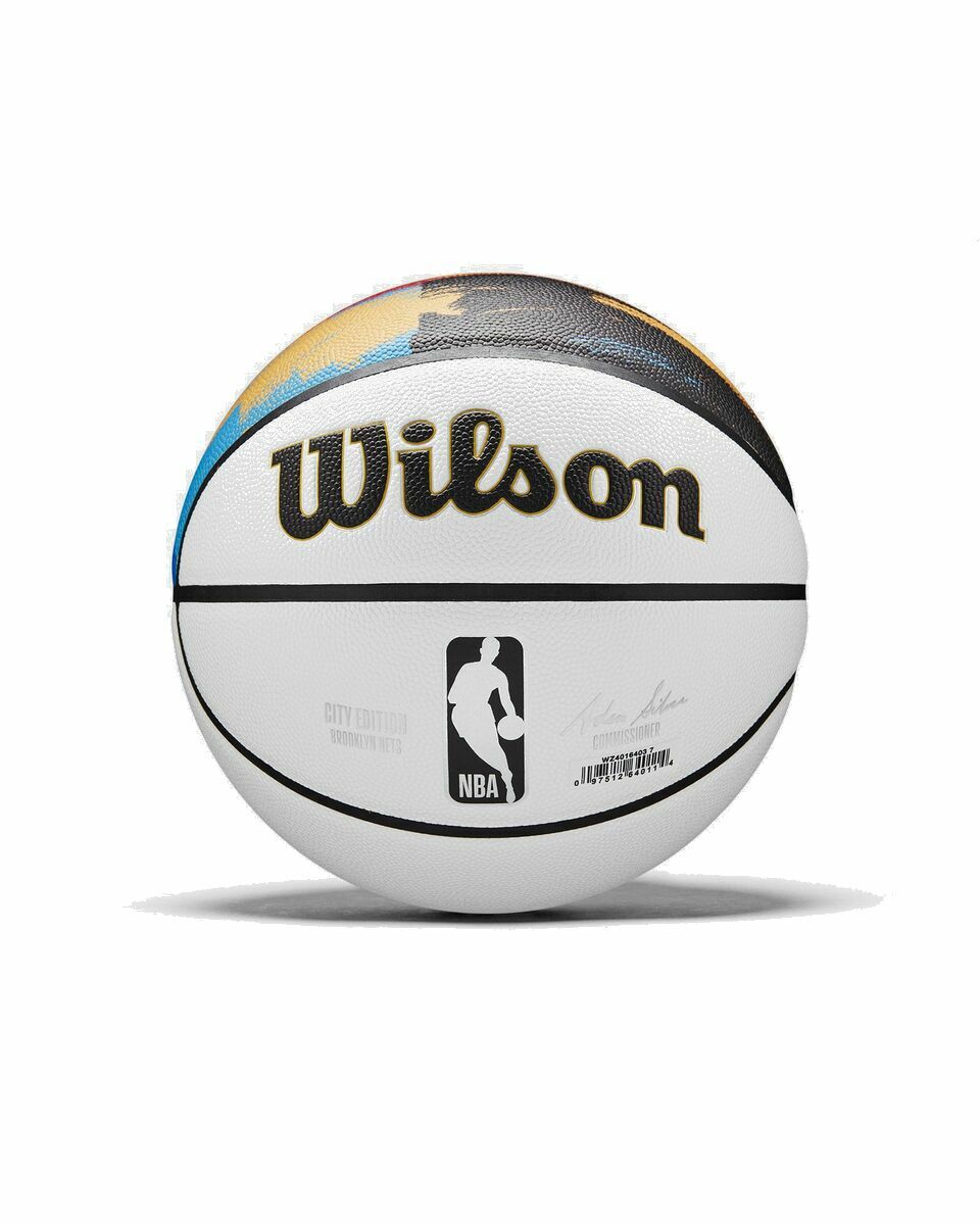 Photo: Wilson Nba Team City Collector Basketball Brooklyn Nets Size 7 Multi - Mens - Sports Equipment