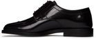Maison Margiela Black Patent Tabi Lace-Up Derbys