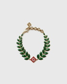 Casablanca Laurel Leaf Bracelet Green - Mens - Jewellery