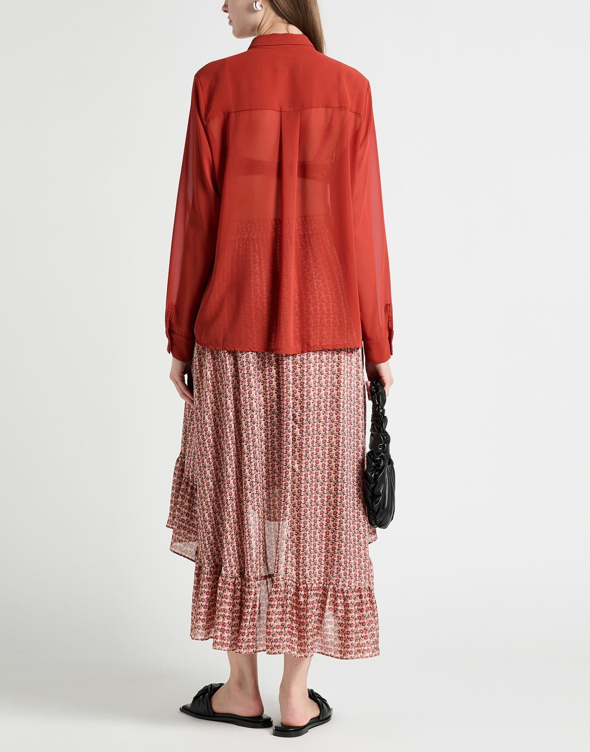 Maje Womens Midi skirt in Pink