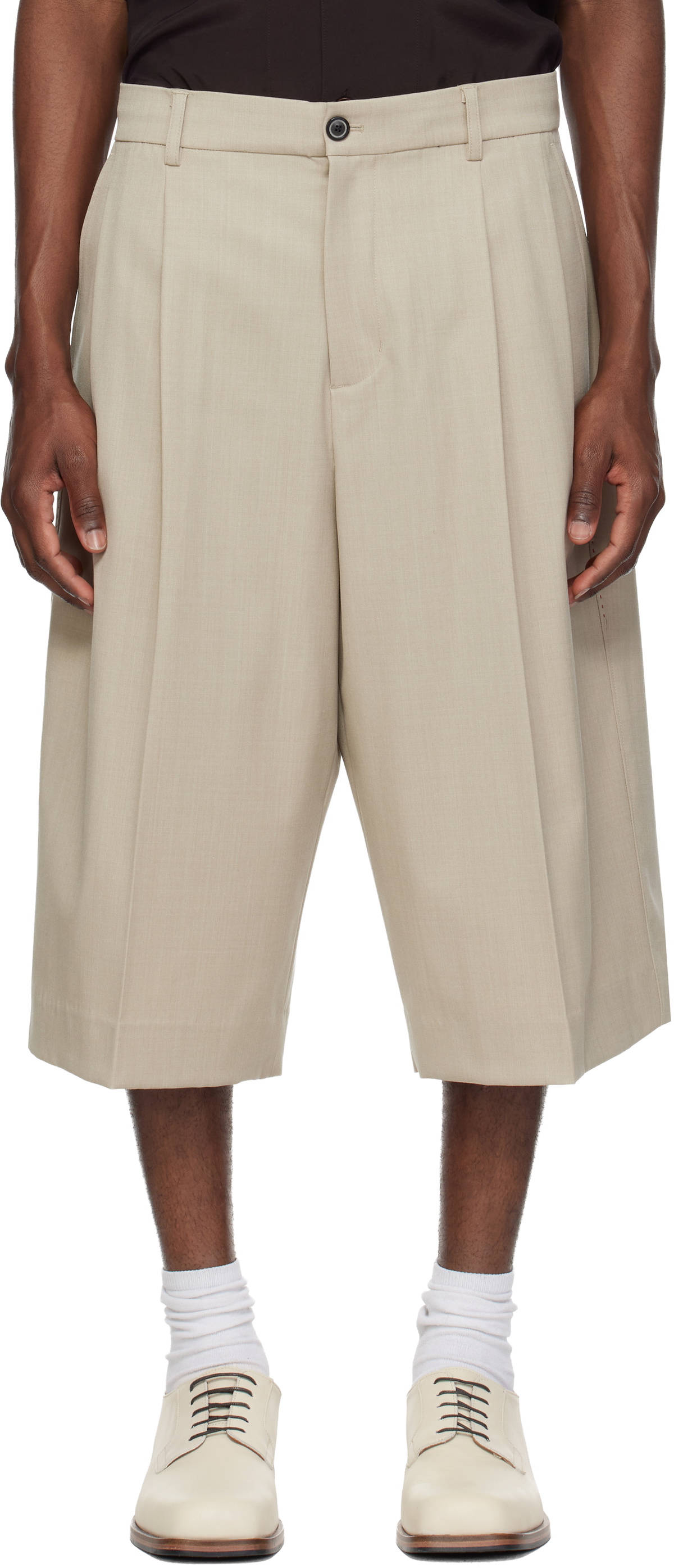 MMIC Beige Morrison Bermuda Shorts
