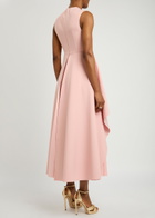 Solace London Severny Crepe Midi Dress Light Pink