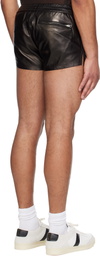 TOM FORD Black Light Nappa Leather Shorts