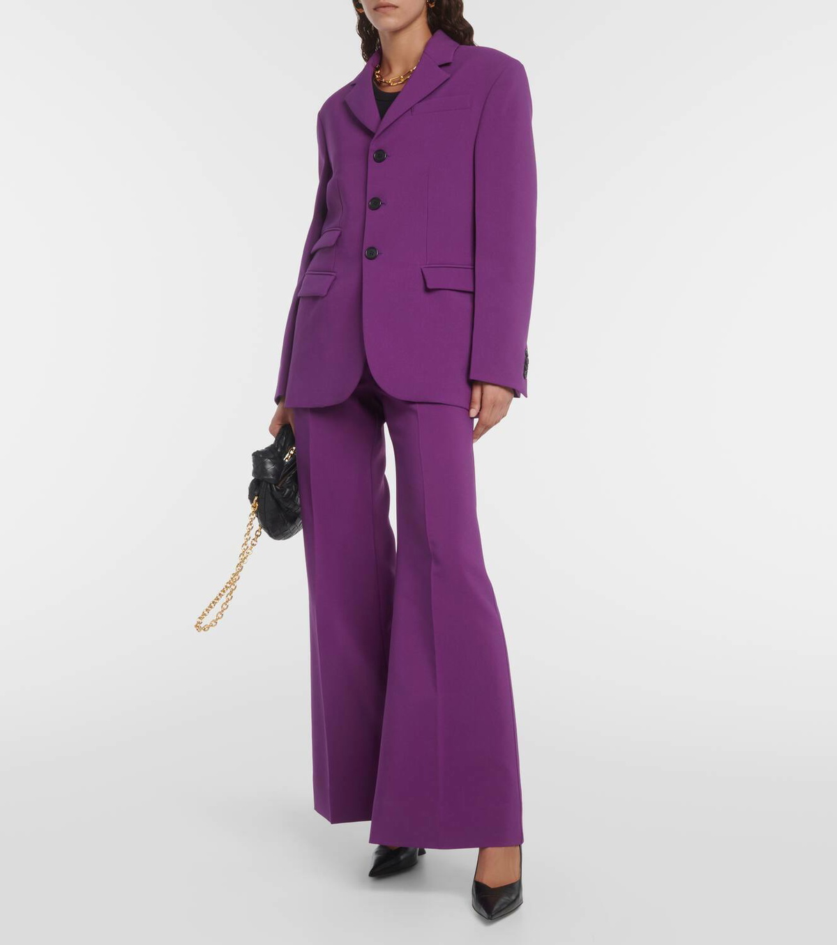 Plan C Single-breasted cady blazer