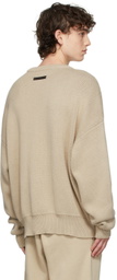 Essentials SSENSE Exclusive Beige Knit Pullover Sweater