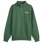 Palmes Men's Remember Zip Sweatshirt in Dark Green