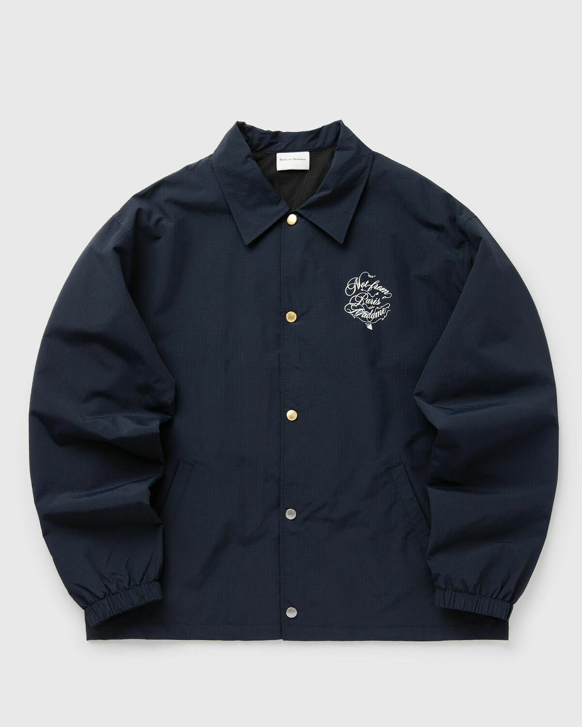 Drôle de Monsieur La Veste Slogan Vignes Blue Mens Overshirt