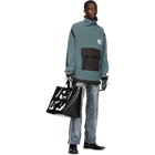 Off-White Blue Duality Smoked Anorak Turtleneck