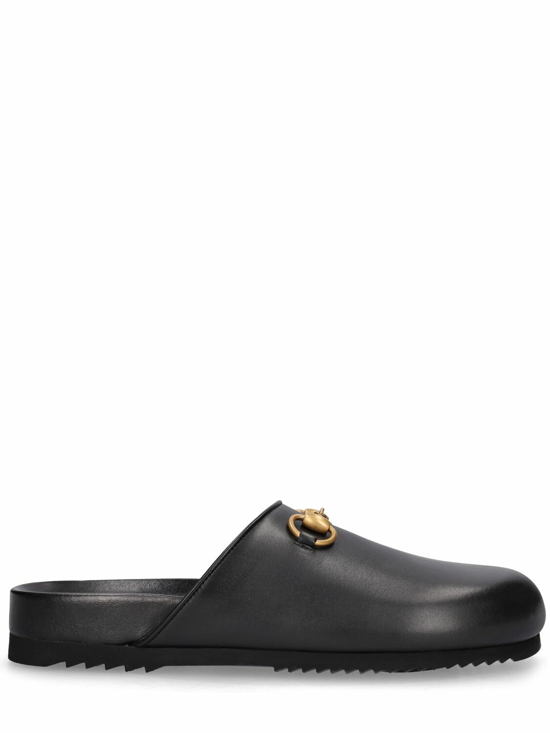 Photo: GUCCI - 20mm Sol Leather Slippers
