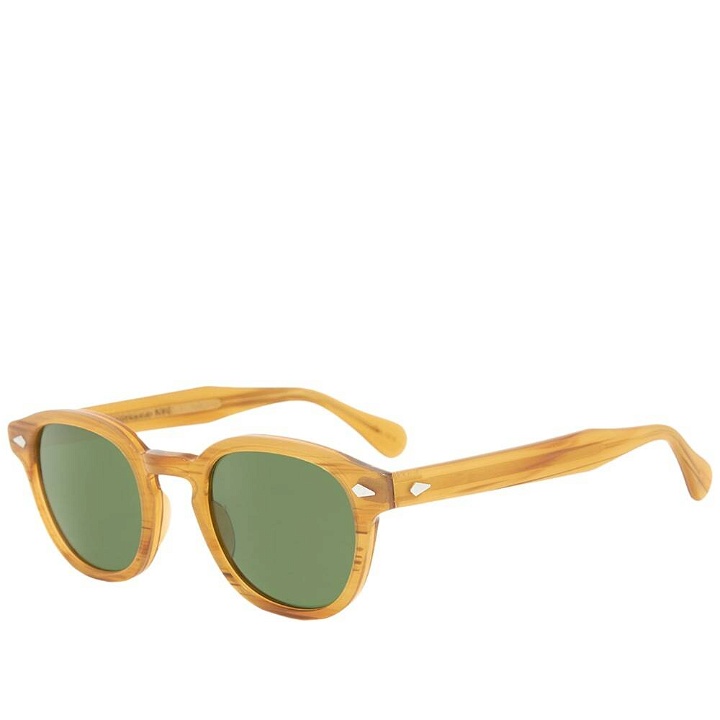 Photo: Moscot Men's Lemtosh Sunglasses in Blonde/Green