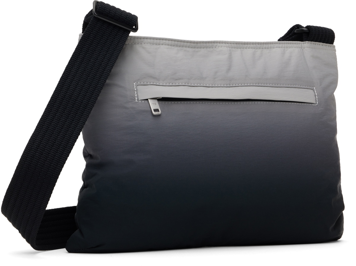 Y-3 Gray & Black Ombré Sacoche Bag