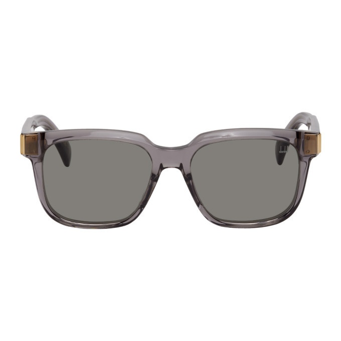 Photo: Dunhill Grey Shiny Square Sunglasses