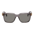 Dunhill Grey Shiny Square Sunglasses