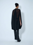 Rick Owens Draped Sheer Overlay Dress