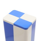 HAY Tin Container - Slim in Blue/Off-White 