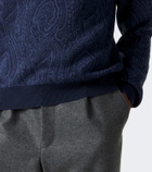 Etro Paisley wool-blend polo sweater