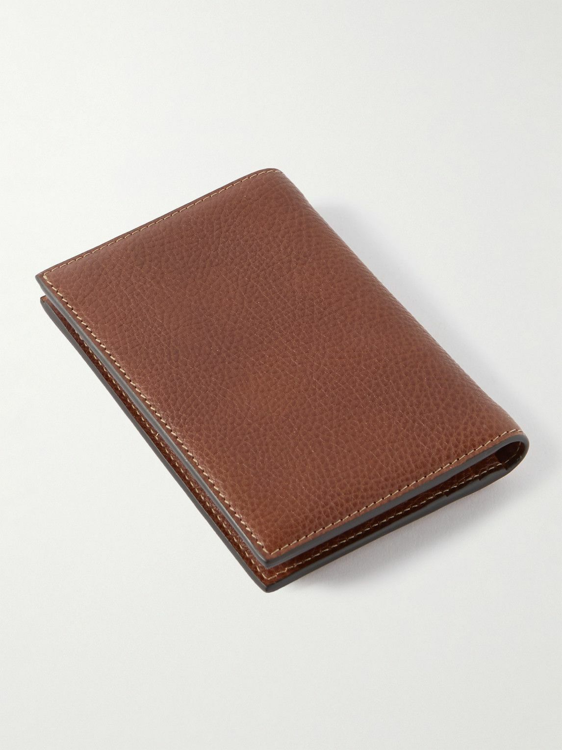 BRUNELLO CUCINELLI | TAN LEATHER WALLET 財布 Lizard card case for Man in Cognac | Brunello Cucinelli