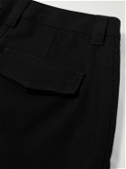 LOEWE - Tapered Cotton-Twill Cargo Trousers - Black