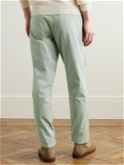 Sid Mashburn - Slim-Fit Straight-Leg Garment-Dyed Cotton-Twill Trousers - Green