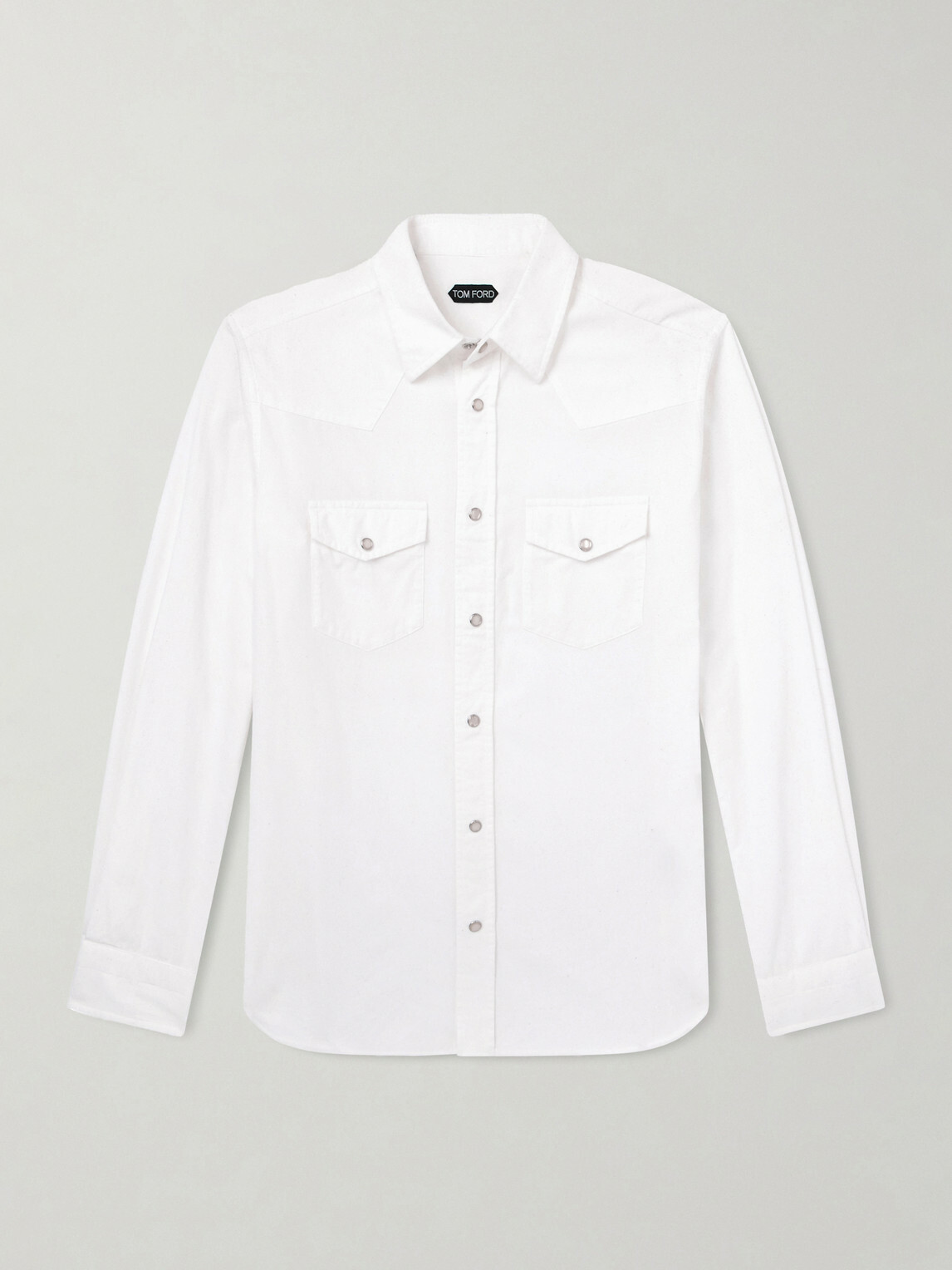 TOM FORD - Cotton-Corduroy Shirt - White