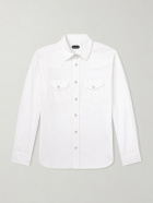 TOM FORD - Cotton-Corduroy Shirt - White
