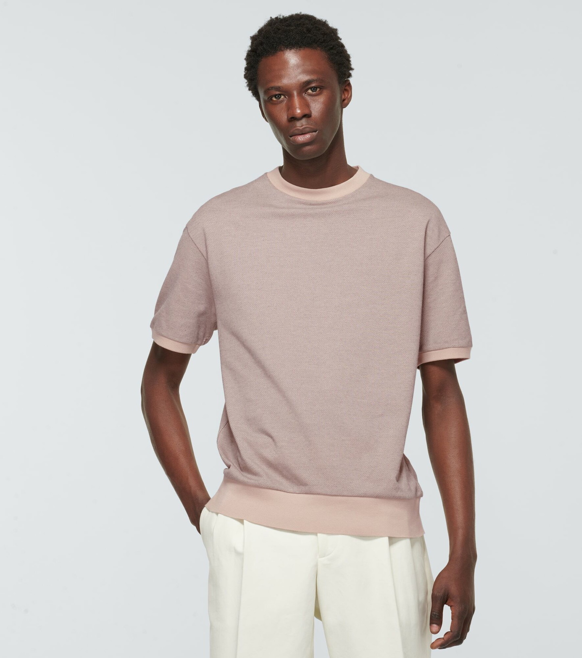 Loro Piana - Mojave jacquard cotton T-shirt Loro Piana