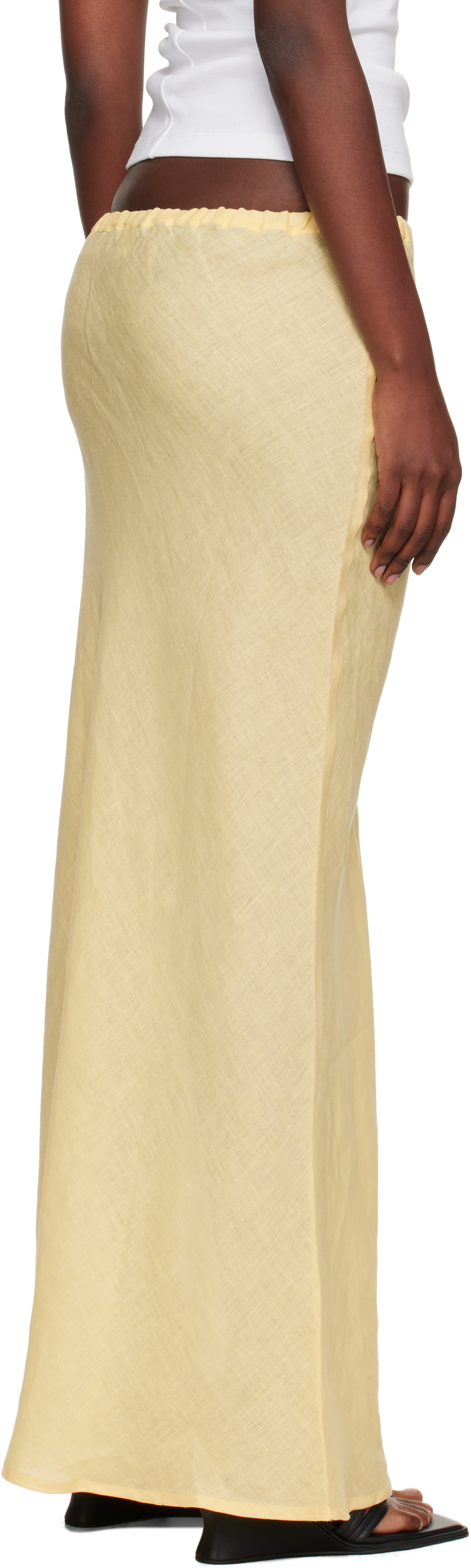 Baserange Yellow Dydine Maxi Skirt Baserange