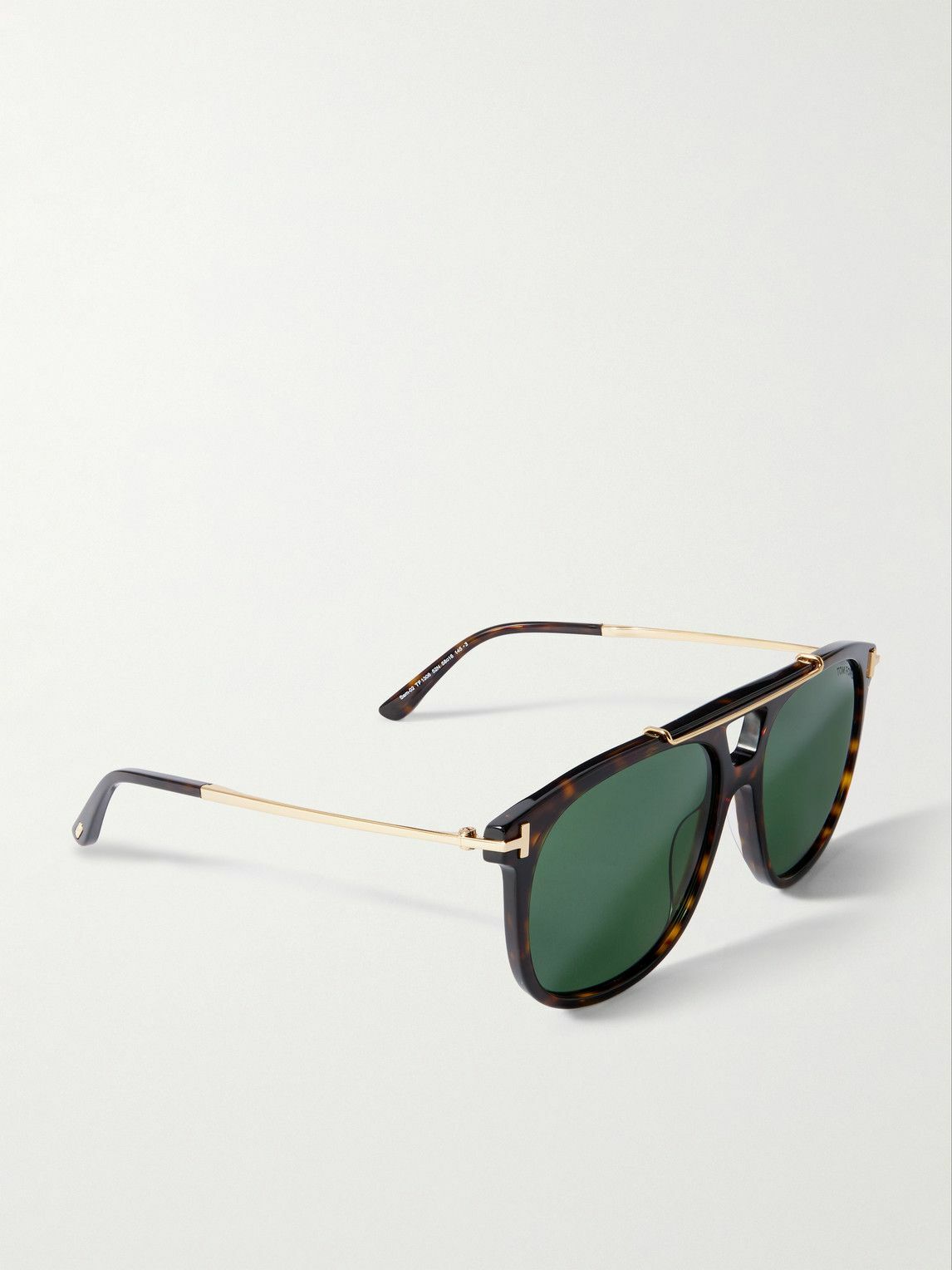TOM FORD - Sam Aviator-Style Tortoiseshell Acetate Sunglasses