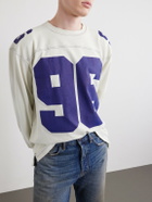 Acne Studios - Exfold Printed Cotton-Jersey T-Shirt - Neutrals